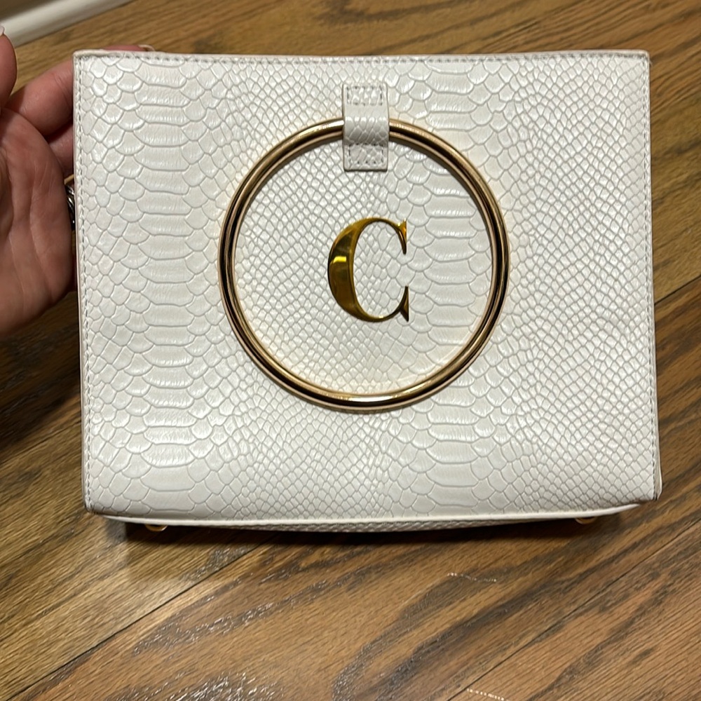 Abbott Lyon Leather and gold “C” handbag